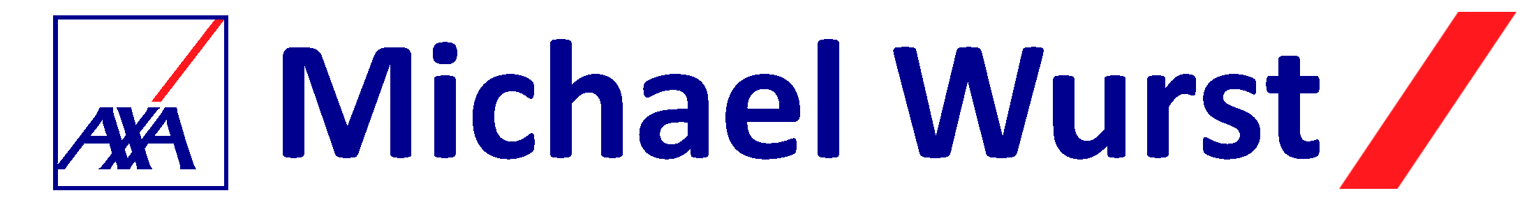Logo AXA Versicherungen Michael Wurst